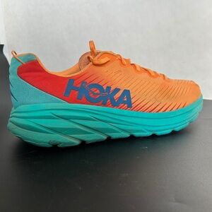 HOKA Men's Rincon 3 Running Shoes, Blazing Orange/Fiesta, 1119395-BOFT, 12.5D